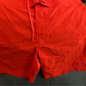 NEW North Face Red Swim Shorts